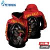 Fireball Skull Head Hold Logo Fireball Fireball 3D Hoodie