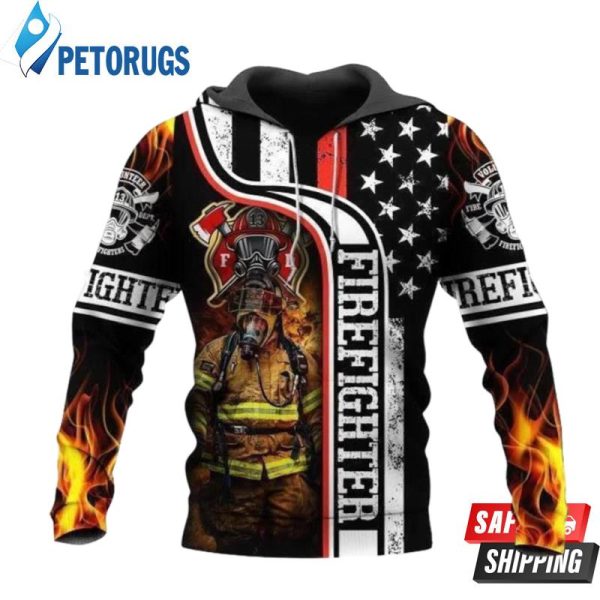 Firefighter For Men Ed 3D Hoodie