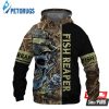 Fishing Skull Camo 3D Hoodie