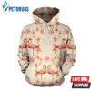 Flamingo Hibiscus Pattern 3D Hoodie