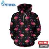 Flamingo Pink Neon Pattern 3D Hoodie