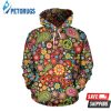 Flower Power Peace Paisley Themed 3D Hoodie