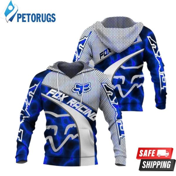 Fox Racing Blue Fox Racing Fox Racing 3D Hoodie