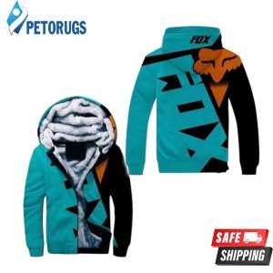 Fox Racing Blue Orange 3D Hoodie