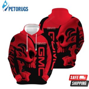 General Motors Truck Company Skull Black Red General Motors Truck Company General Motors Truck Company 3D Hoodie