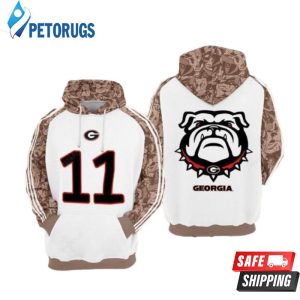 Georgia Bulldogs Ncaa Football Many Logo 3D Hoodie