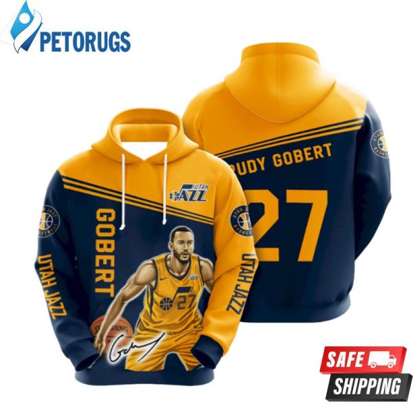 Gobert Utah Jazz 3D Hoodie