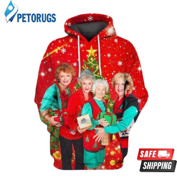 Golden Girls Christmas 3D Hoodie