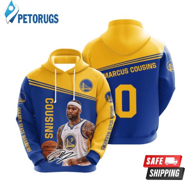 Golden State Warriors Demarcus Cousins 3D Hoodie