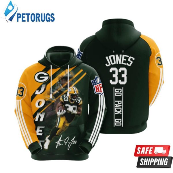 Green Bay Packers Aaron Jones 3D Hoodie