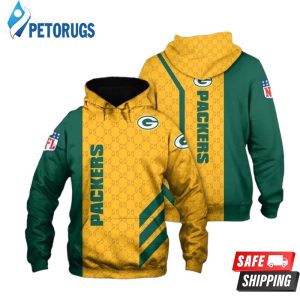 Green Bay Packers Gucci Pattern 3D Hoodie