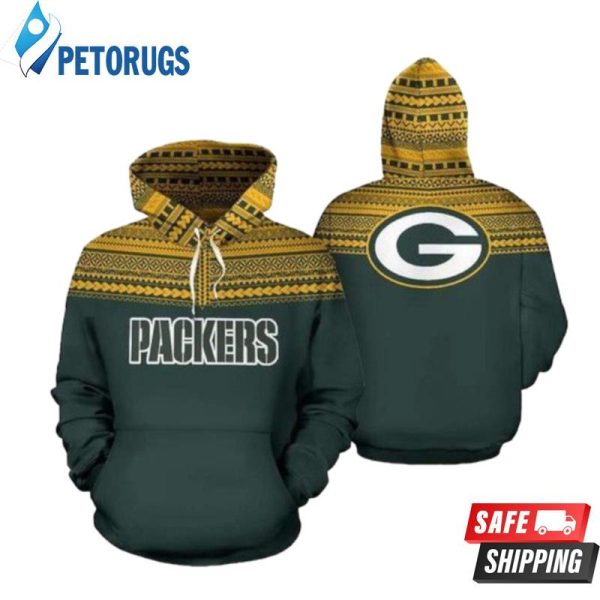 Green Bay Packers Ncaa Football Maori Tattoo Green Green Bay Packers 3D Hoodie