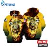 Green Bay Packers Nfl Football Skull Fire 3D Hoodie