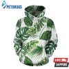 Green Pattern Tropical Palm Leaves 3D Hoodie