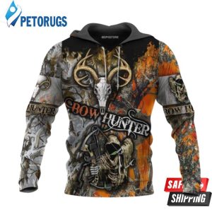 Grim Reaper Bow Hunter Camo 3D Hoodie