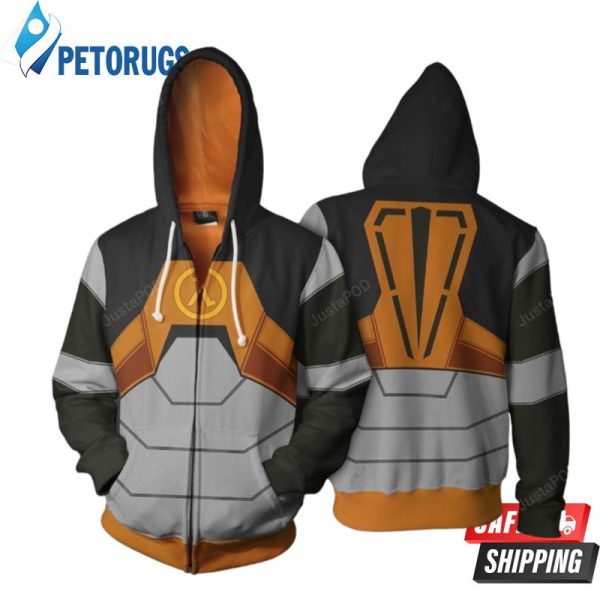 Half Life Gowordon Freeman Cosplay 3D Hoodie