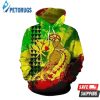 Hawaii King Kamehameha Kanaka And Pered Custom Lineman Graphic 3D Hoodie