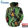 Hawaiian Flower Tropical Palm Leaves 3D Hoodie