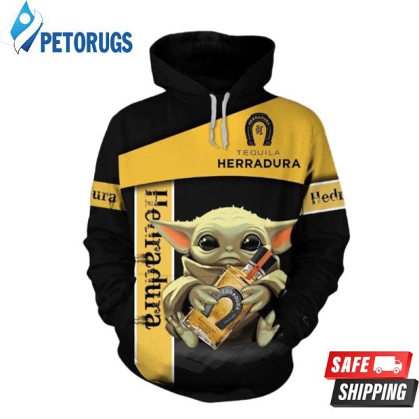 Hedradura Tequila Baby Yoda 3D Hoodie