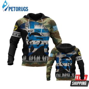 Hellenic Army Spartan Hellenic Army Spartan T 3D Hoodie