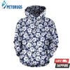 Hibiscus Blue Hawaiian Flower Style 3D Hoodie