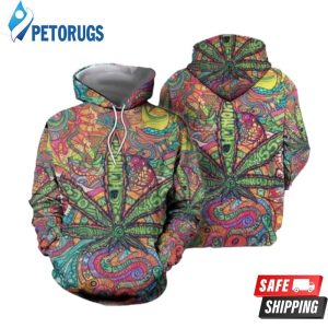 Hippie And Pered Custom Hippie Graphic 3D Hoodie