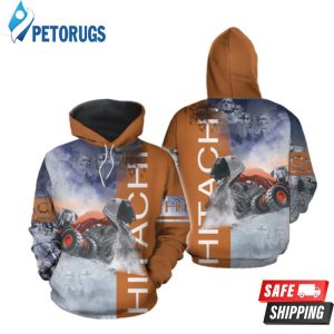 Hitachi Excavator 3D Hoodie