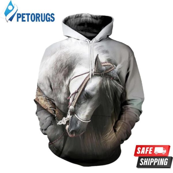 Horse And Pered Custom Horse Graphic 3D Hoodie