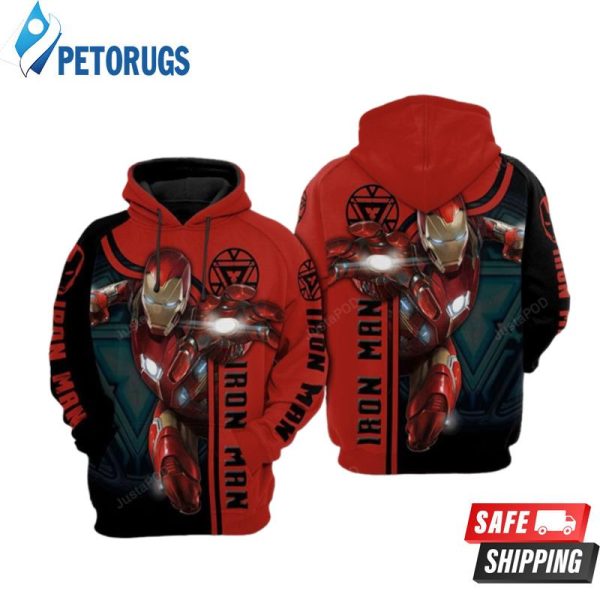 Iron Man Mavel Avengers Iron Man Iron Man 3D Hoodie