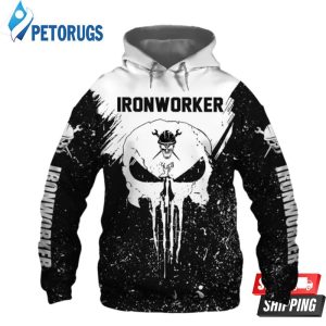 Iron Worker Skull Fix Stupid Does 3D Hoodie