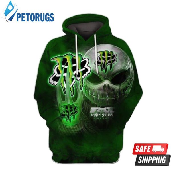 Jack Skellington Fox Monster Energy 3D Hoodie