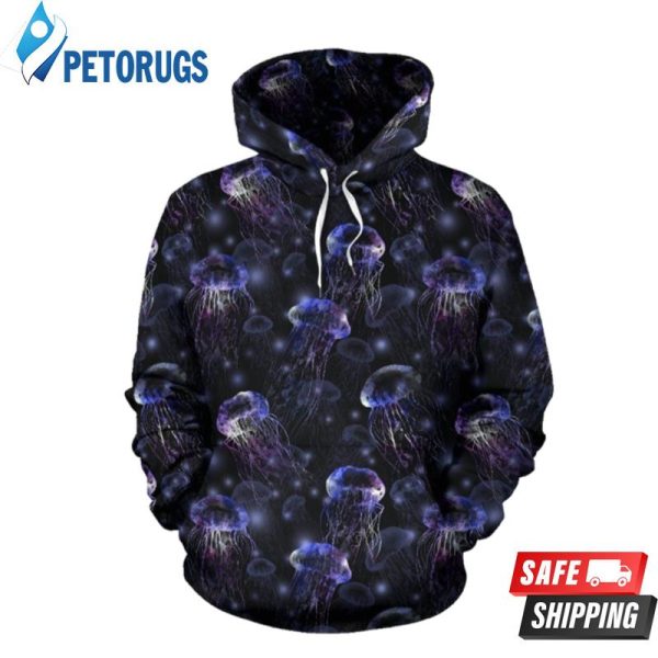 Jellyfish Themed 3D Hoodie