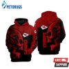 Kansas City Chiefs Nfl Football Skull Black Red Kansas City Chiefs Kansas City Chiefs 3D Hoodie