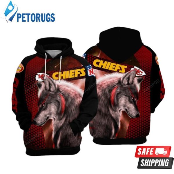 Kansas City Chiefs Nfl Football Wolf Kansas City Chiefs Kansas City Chiefs 3D Hoodie