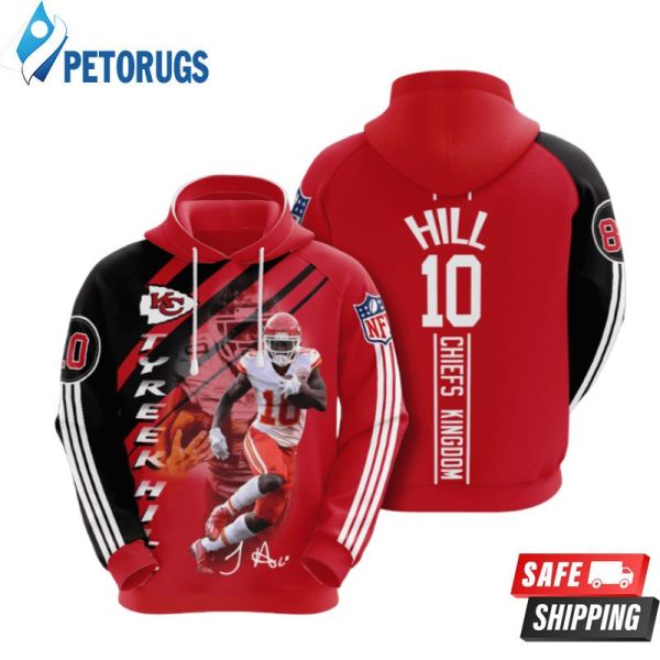 Kansas City Chiefs Tyreek Hill 3D Hoodie