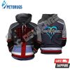 Kingdom Hearts Sora Inspired 3D Hoodie