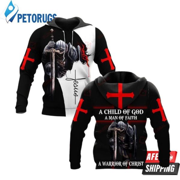 Knight God Jesus 3D Hoodie