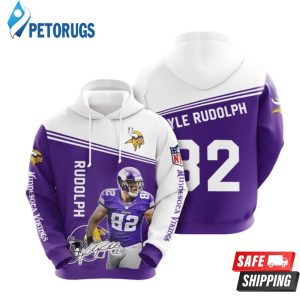 Kyle Rudolph 82 Minnesota Vikings 3D Hoodie