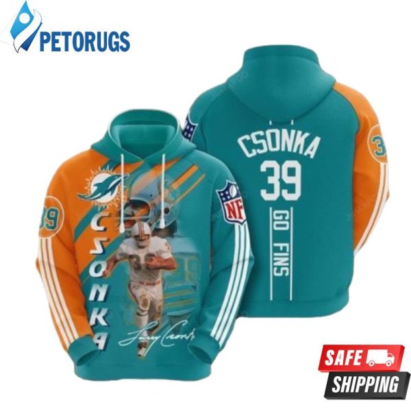 Larry Csonka 39 Miami Dolphins Nfl 3D Hoodie