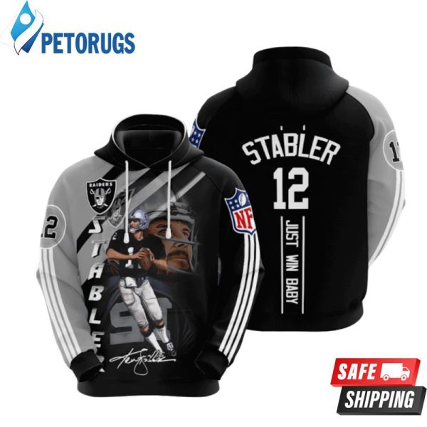 Las Vegas Raiders Ken Stabler 3D Hoodie