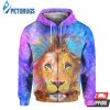 Lion Face Jip 3D Hoodie