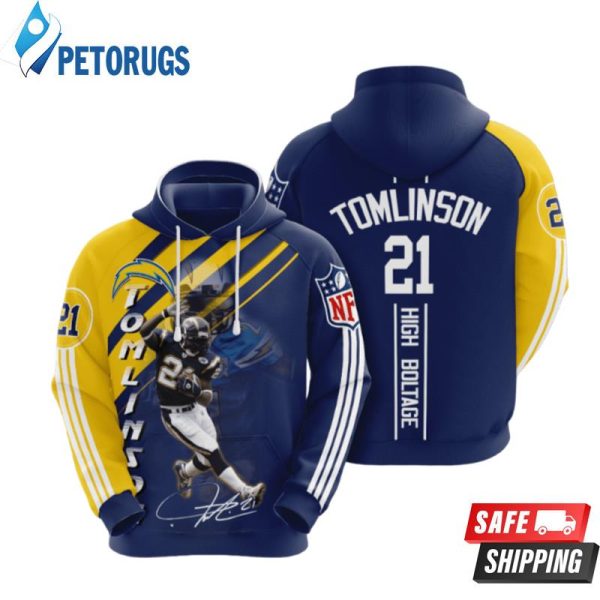 Los Angeles Chargers Ladainian Tomlinson 3D Hoodie