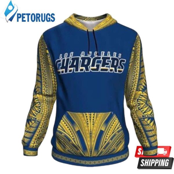 Los Angeles Chargers Ncaa Football Maori Tattoo V2 Los Angeles Chargers Los Angeles Chargers 3D Hoodie