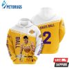 Los Angeles Lakers Lonzo Ball 3D Hoodie