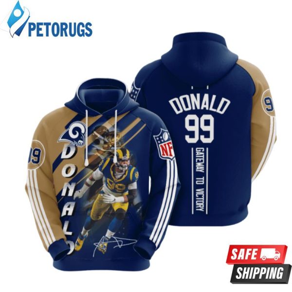 Los Angeles Rams Aaron Donald 3D Hoodie