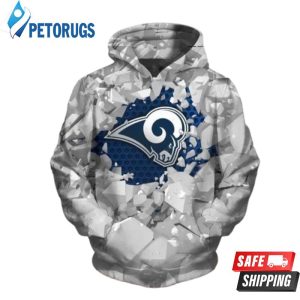 Los Angeles Rams Football 3D Hoodie