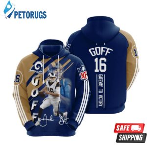 Los Angeles Rams Jared Goff 3D Hoodie