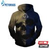 Los Angeles Rams Skull And Pered Custom Los Angeles Rams Graphic 3D Hoodie