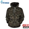 Lotus Gold Mandala Themed 3D Hoodie