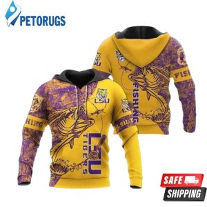 Lsu Tigers Ncaa Fan Fishing 3D Hoodie